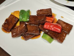 黑椒菇排 black pepper steak (made of mushroom) at Jujube Tree 枣子树素餐厅 - 成都铂金城店 in Chengdu