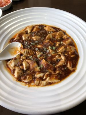 Delicious Mapo Tofu at Jujube Tree 枣子树素餐厅 - 成都铂金城店 in Chengdu