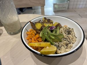 Buddha bowl  at Pulpa Amor Liquido  in Mexico City