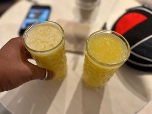 Fresh OJ  at Pulpa Amor Liquido  in Mexico City