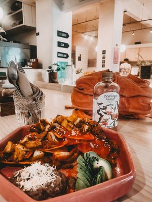 Vegan Chilaquiles  at Pulpa Amor Liquido  in Mexico City