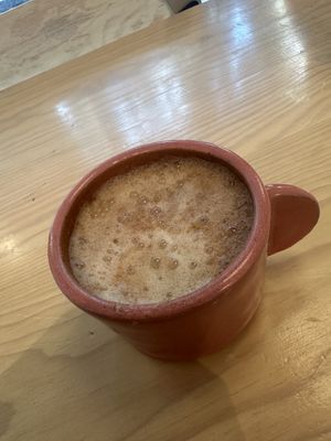 Pumpkin latte   at Pulpa Amor Liquido  in Mexico City