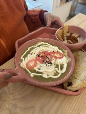 Enchiladas   at Pulpa Amor Liquido  in Mexico City
