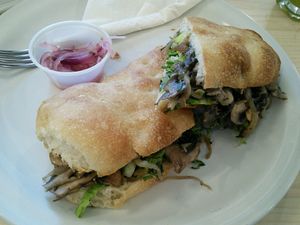 Mexican sandwiche at Pulpa Amor Liquido  in Mexico City