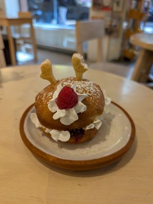 Delicious reindeer donut! at Pulpa Amor Liquido  in Mexico City