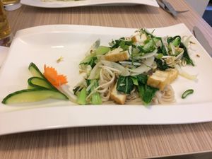 Vegan noodles at Rikscha Cuisine in Linz