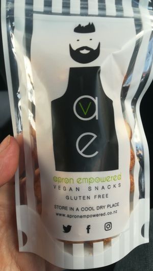 The small size pack of caramelised nuts at Apron Empowered - Westfield Albany in Auckland