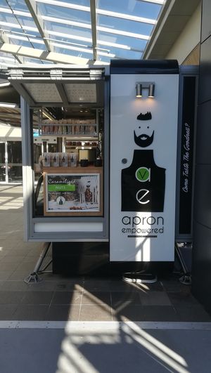 This is what you see when you head to the mall entrance from the carpark: you should stop here!  at Apron Empowered - Westfield Albany in Auckland