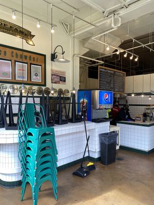 Interior shortly before closing time  at Pike Place Chowder in Seattle