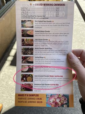   at Pike Place Chowder in Seattle