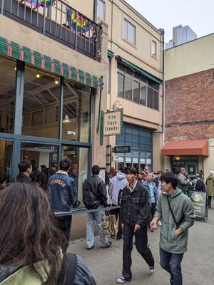 The line at Pike Place Chowder at Pike Place Chowder in Seattle