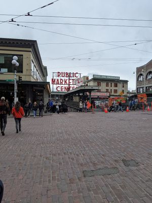 Historic Pike Public Market at Pike Place Chowder in Seattle