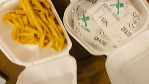 fries and burger  at Açougue Vegano - Barra da Tijuca in Rio De Janeiro