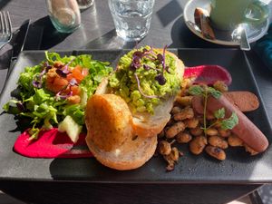 Avocado and Edamame mash at Raw Sugar Cafe in Christchurch