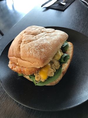 Vegan Ciabatta  at Raw Sugar Cafe in Christchurch