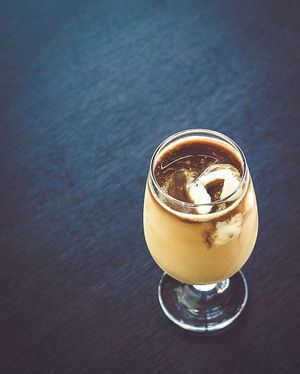 Vegan ice coffee  at Raw Sugar Cafe in Christchurch