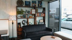 Really nice interior  at Raw Sugar Cafe in Christchurch