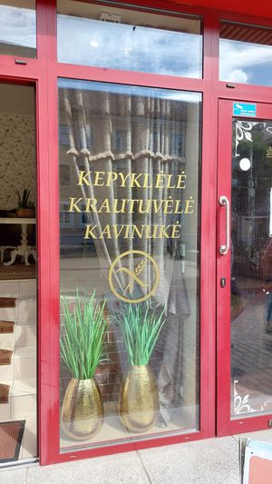 Outside at Namai be Gliuteno in Klaipeda