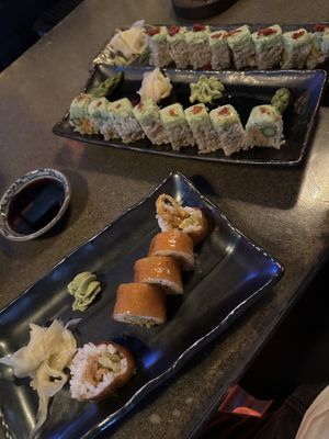 Cowgirl and Eden Roll  at Blue Sushi Sake Grill in Omaha