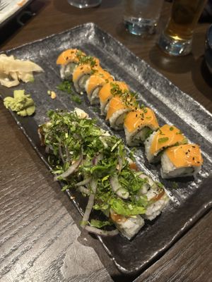 Thai Hippie and vegan phili  at Blue Sushi Sake Grill in Omaha