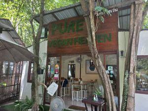 Outside at Pure Vegan Heaven @Freeative in Chiang Mai