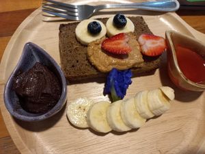 Big friend toast at Pure Vegan Heaven @Freeative in Chiang Mai