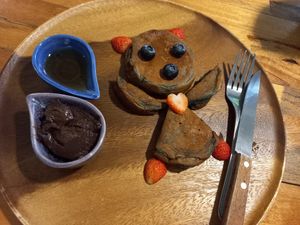 Little pancakes at Pure Vegan Heaven @Freeative in Chiang Mai