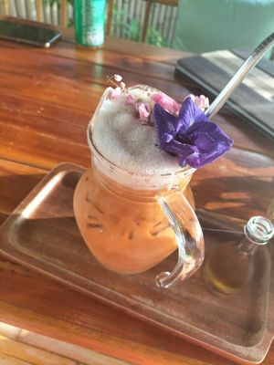 Thai iced tea at Pure Vegan Heaven @Freeative in Chiang Mai