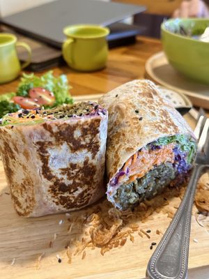 Falafel wrap (189 THB)  at Pure Vegan Heaven @Freeative in Chiang Mai