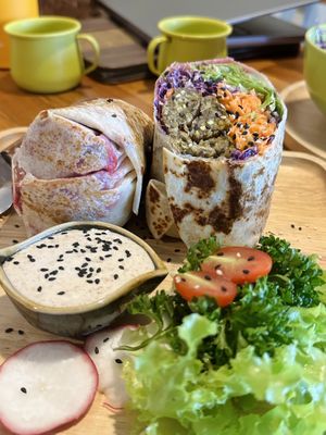 Falafel wrap (189 THB)  at Pure Vegan Heaven @Freeative in Chiang Mai
