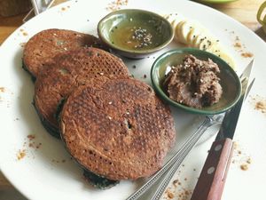 Pancakes at Pure Vegan Heaven @Freeative in Chiang Mai