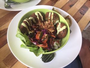 Falafel dish at Pure Vegan Heaven @Freeative in Chiang Mai