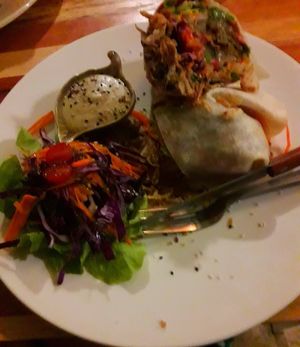 humus burrito  at Pure Vegan Heaven @Freeative in Chiang Mai