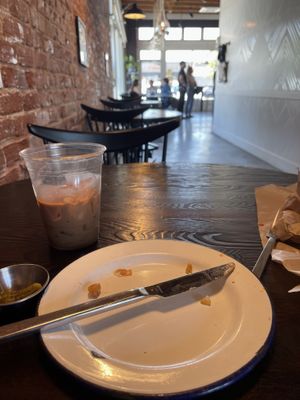 So good I are the food already!! 🤣  at Cafe Smitten in Bakersfield