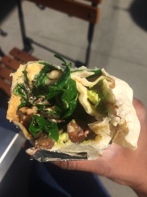 Vegan burrito  at Cafe Smitten in Bakersfield