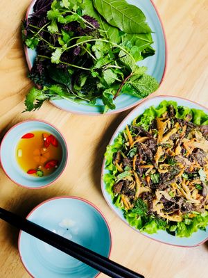 Nem thinh at Achi Vegan House in Hanoi