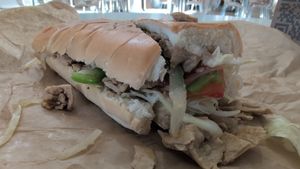 Vegan turkey sandwich at Meson Sandwiches - Florida Mall in Orlando