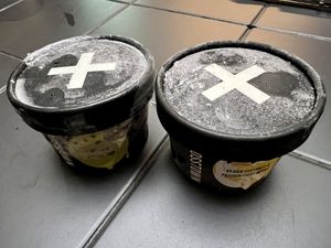 Ice cream tubs  at Crosstown Doughnuts - Victoria in London