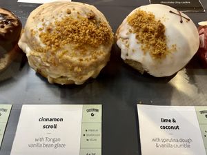 Vegan selection   at Crosstown Doughnuts - Victoria in London