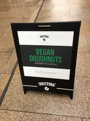 Signage  at Crosstown Doughnuts - Victoria in London