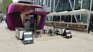 Outside at Crosstown Doughnuts - Victoria in London