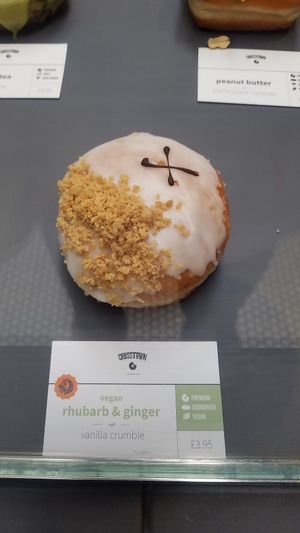 Rhubarb ginger at Crosstown Doughnuts - Victoria in London