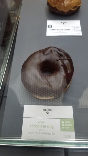 Chocolate ring at Crosstown Doughnuts - Victoria in London