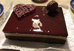 Bday cake (make sure to order in advance)  at Pastelería y Panadería Sinfonía in Santiago