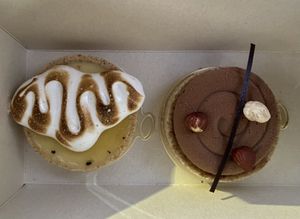 Both 🍰 are Gluten Free  at Pastelería y Panadería Sinfonía in Santiago