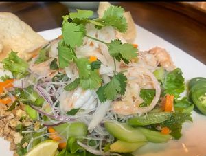 Thai/Yum Woo Sem/ vegan optional at Rice Bistro in Port Orange