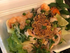 Vietnamese Goi Tom Ga/vegan optional at Rice Bistro in Port Orange