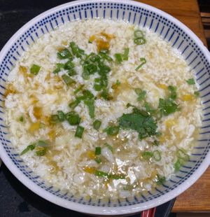 Velvet con soup vegetarian available at Rice Bistro in Port Orange