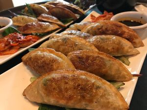 Veggies-Korean pot stickers  at Rice Bistro in Port Orange