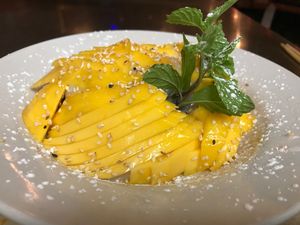 Thai- mango sticky rice  at Rice Bistro in Port Orange